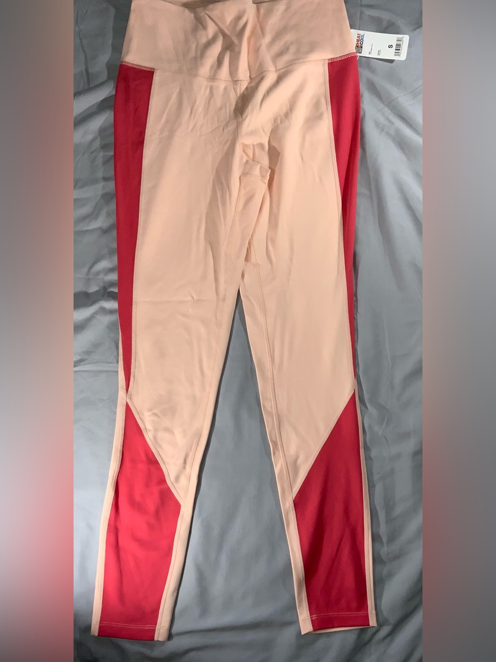 32 Degree Heat Cool Leggings Womens S Goldfish Colorblock NWT